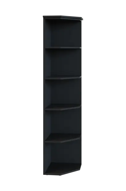 R 5 - 4 kancelářská skříň, rohová, 1800x400x400, antracit